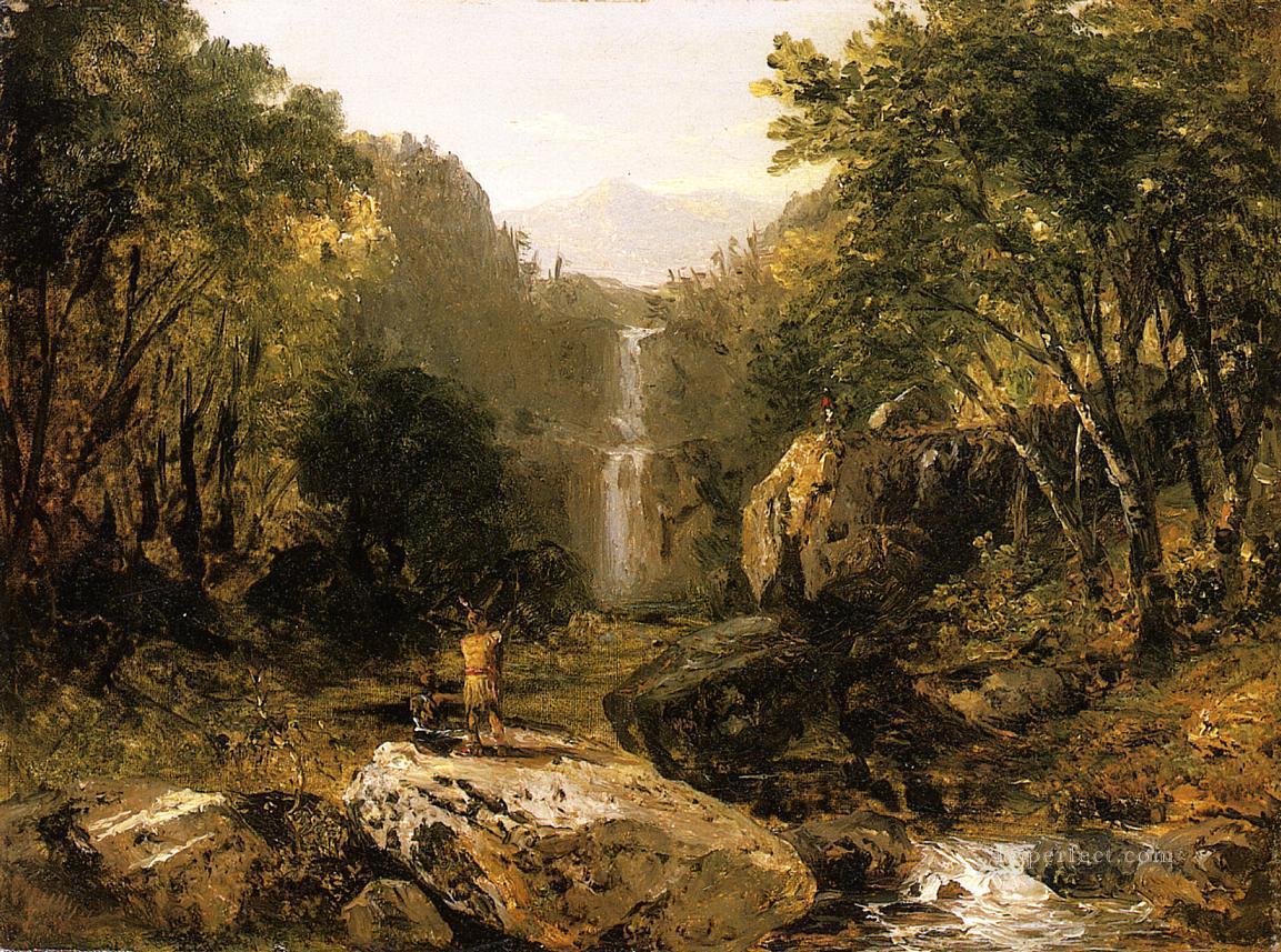 Paisaje de montaña de Catskill John Frederick Kensett Paisajes arroyo Pintura al óleo